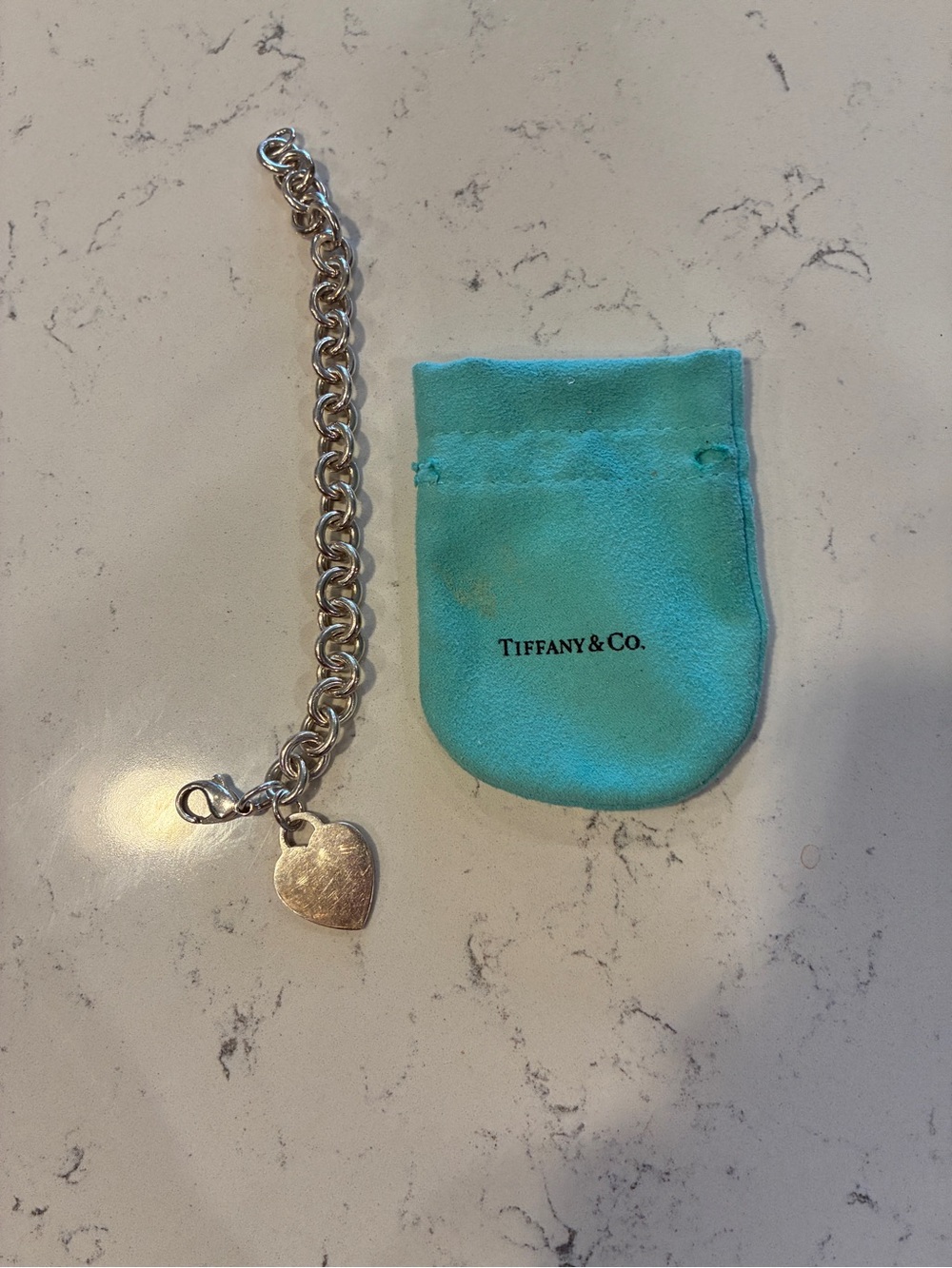TIFFANY & CO sterling silver heart bracelet - Picture 4 of 5